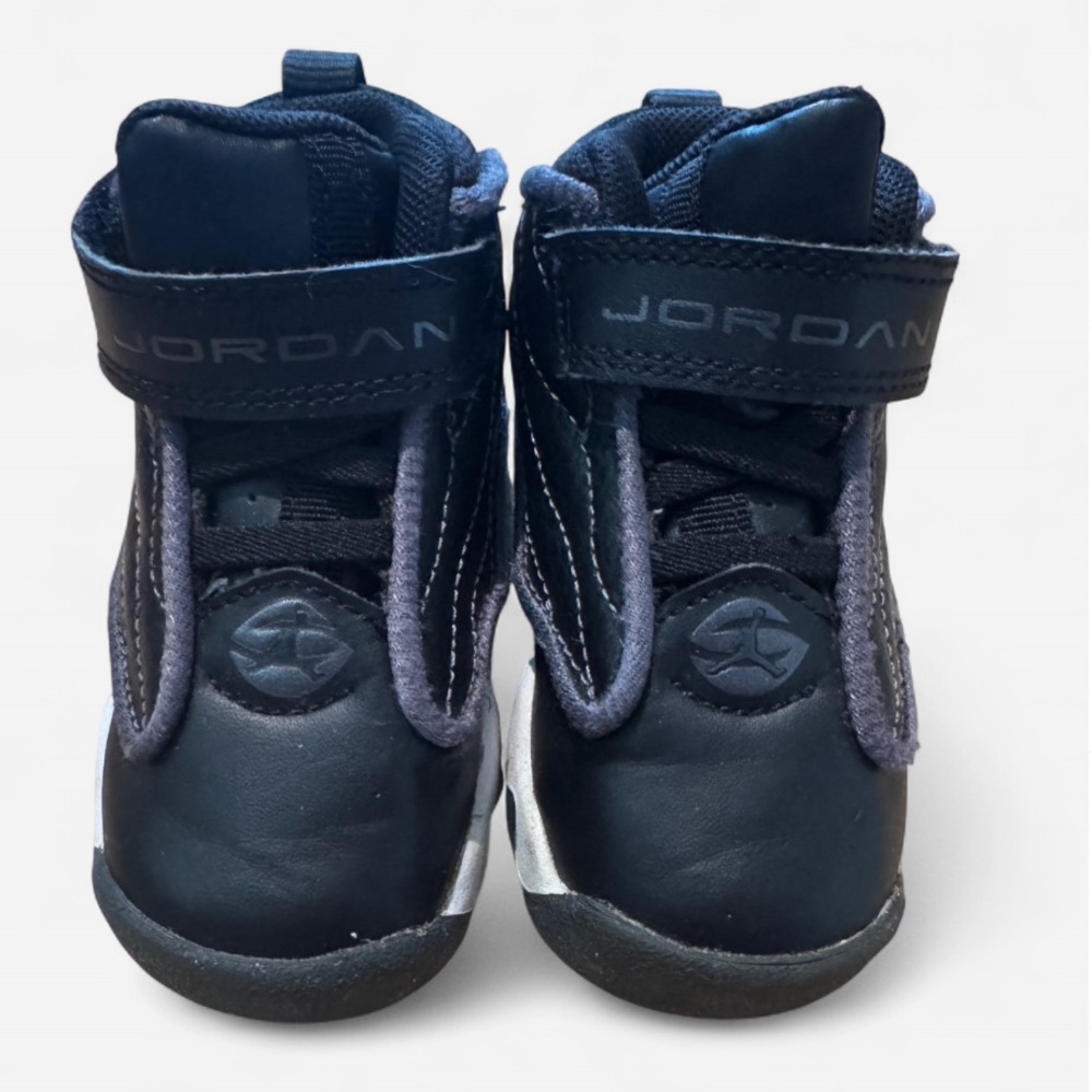 Jordan Kids Black and Gray Sneakers
